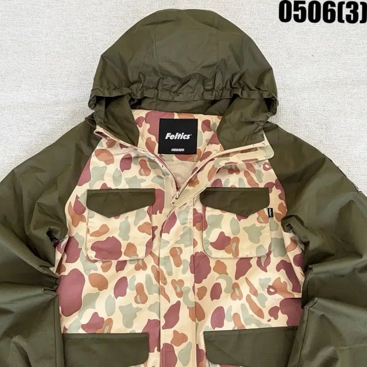 [BUNJANG] Feltics Camouflage Hooded Jacket / M Feitics 카모플라쥬 후드 자켓 0506(3)
