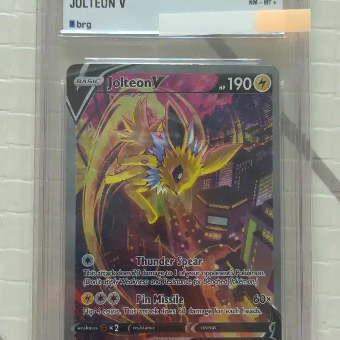 [BUNJANG] Pokemon Card Jolteon V (BRG8.5) North American Edition / 포켓몬카드 쥬피썬더v (brg8.5) 북미판 판매합니다