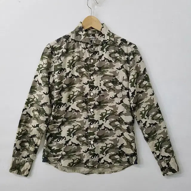 [BUNJANG] Nano Universe Camouflage Linen Shirt / nano universe 카모플라주 린넨 셔츠