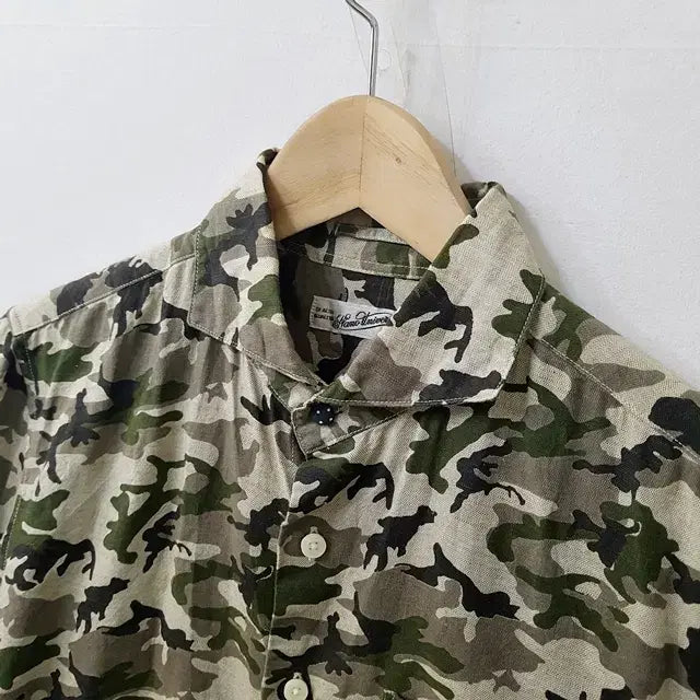 [BUNJANG] Nano Universe Camouflage Linen Shirt / nano universe 카모플라주 린넨 셔츠