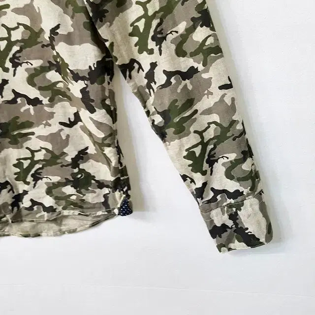 [BUNJANG] Nano Universe Camouflage Linen Shirt / nano universe 카모플라주 린넨 셔츠