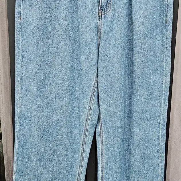 [BUNJANG] TOFFEE Light Wash Denim Wide Pants L / TOFFEE 연청 데님 와이드 팬츠 L (약32~33인치)