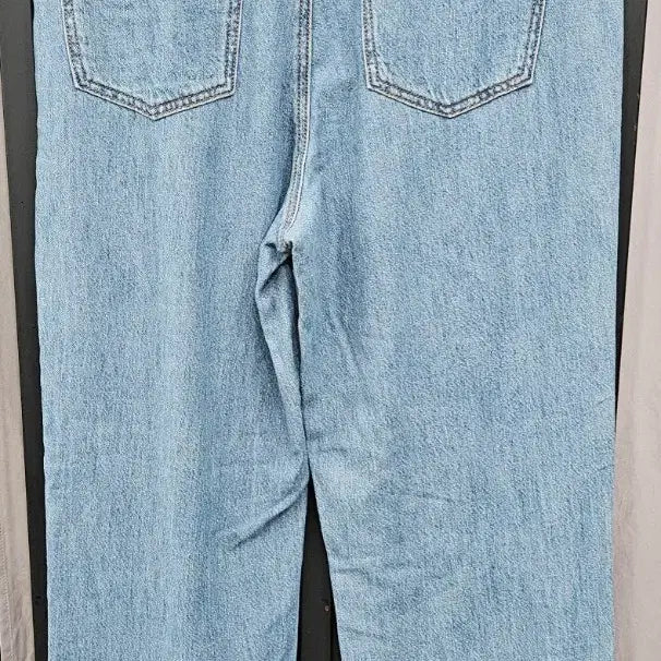 [BUNJANG] TOFFEE Light Wash Denim Wide Pants L / TOFFEE 연청 데님 와이드 팬츠 L (약32~33인치)