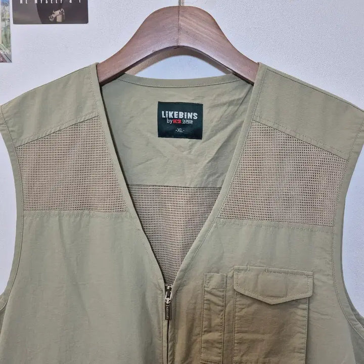 [BUNJANG] Likebeans Khaki Vest XL / 낚시나 아웃도어 활동에 유용한 라이크빈스 카키색 조끼예요 XL