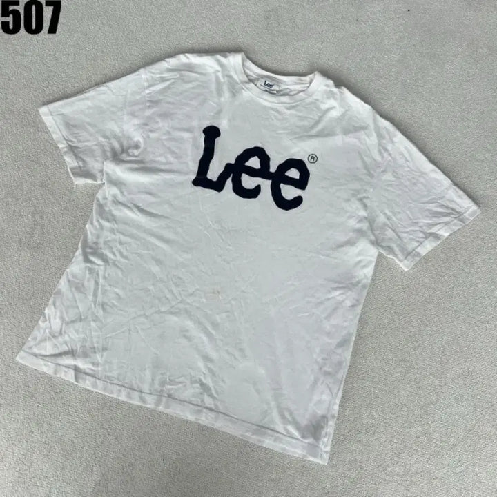 [BUNJANG] Lee Big Logo White Short Sleeve T-Shirt XL / Lee 리 빅 로고 흰색 반팔 티셔츠 XL
