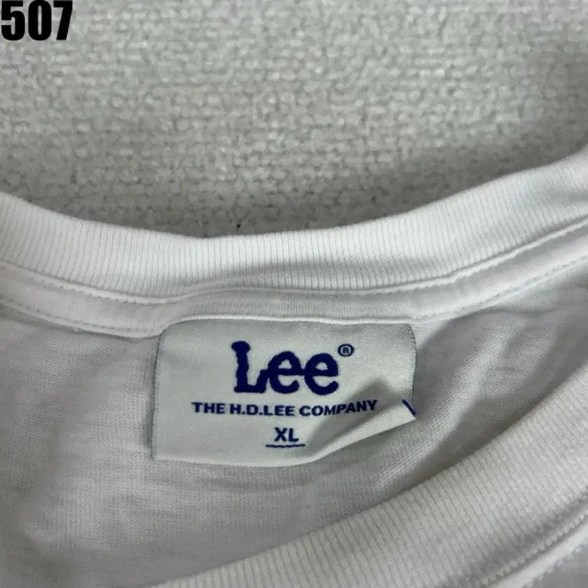 [BUNJANG] Lee Big Logo White Short Sleeve T-Shirt XL / Lee 리 빅 로고 흰색 반팔 티셔츠 XL