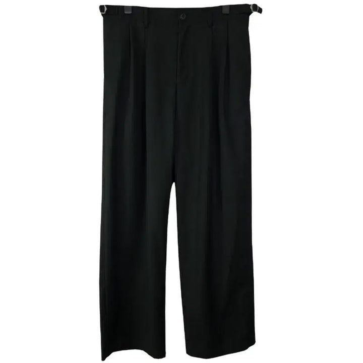 [BUNJANG] BEARDED KID Two-Tuck Wide Slacks Black / 비얼디드키드 투턱 와이드 슬랙스 블랙 M20428