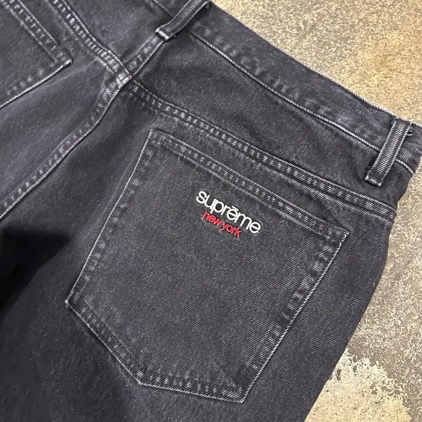 [BUNJANG] Supreme Black Denim Baggy Jeans FW24 Size 34 / 24Fw 슈프림 블랙 데님 배기진