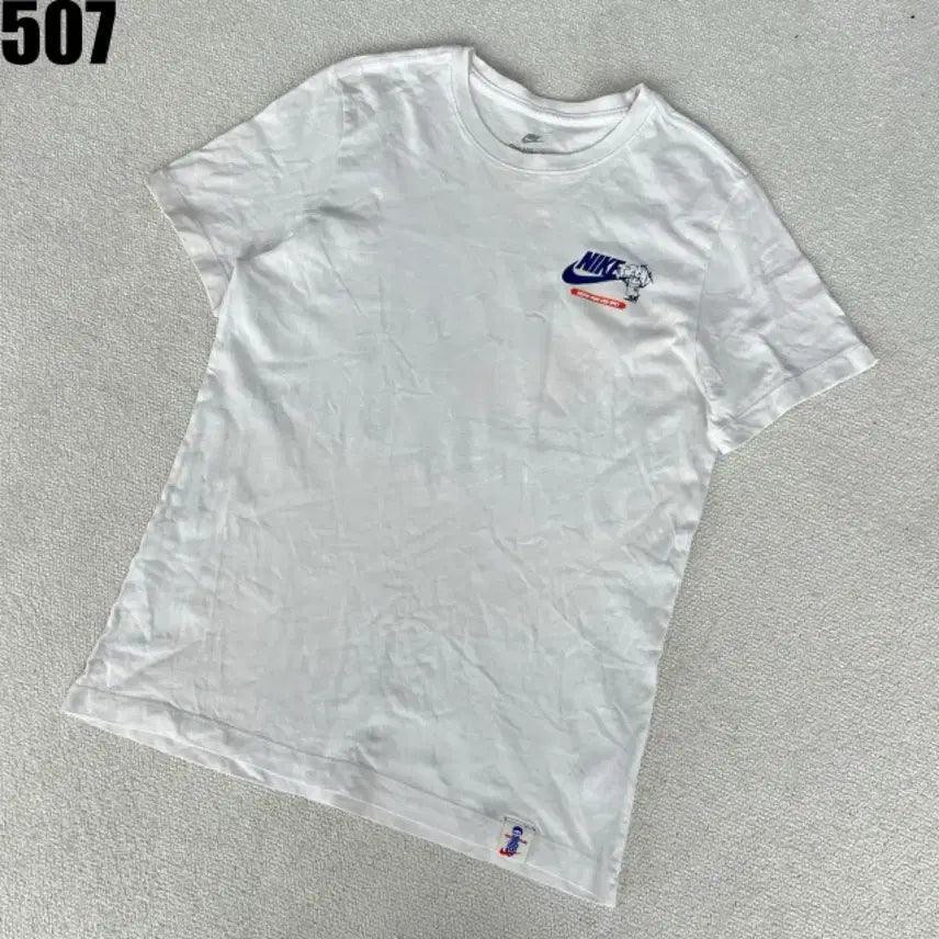 [BUNJANG] Nike White Printed Short Sleeve T-Shirt L / 나이키 흰색 반팔 티셔츠 프린팅 L