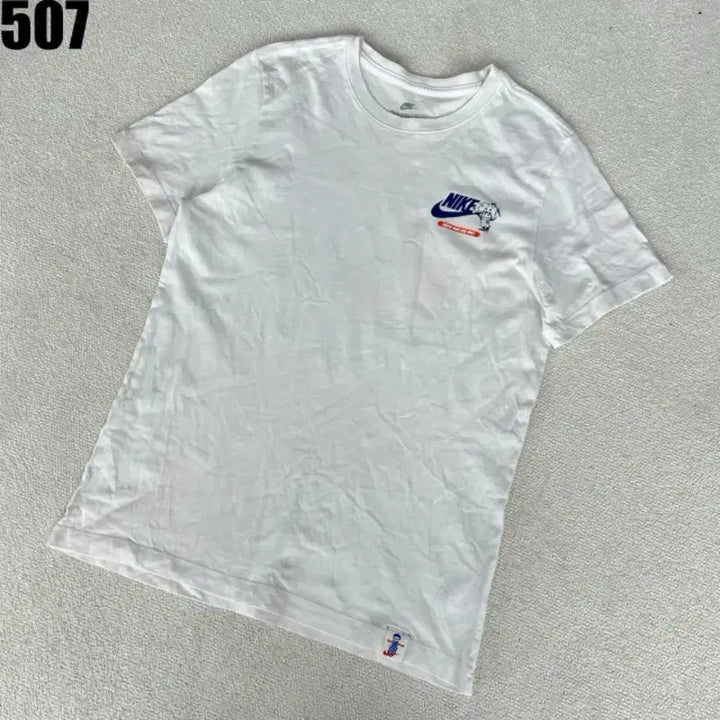 [BUNJANG] Nike White Printed Short Sleeve T-Shirt L / 나이키 흰색 반팔 티셔츠 프린팅 L