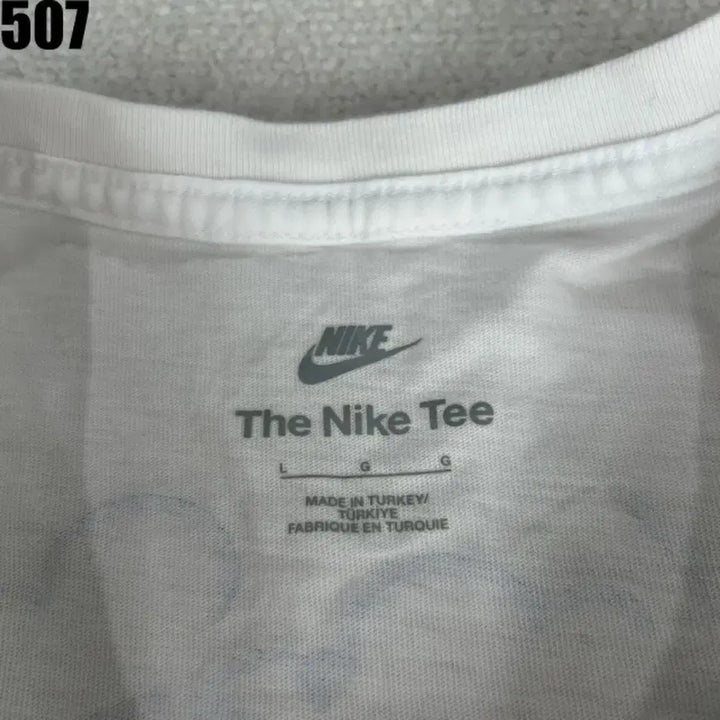 [BUNJANG] Nike White Printed Short Sleeve T-Shirt L / 나이키 흰색 반팔 티셔츠 프린팅 L