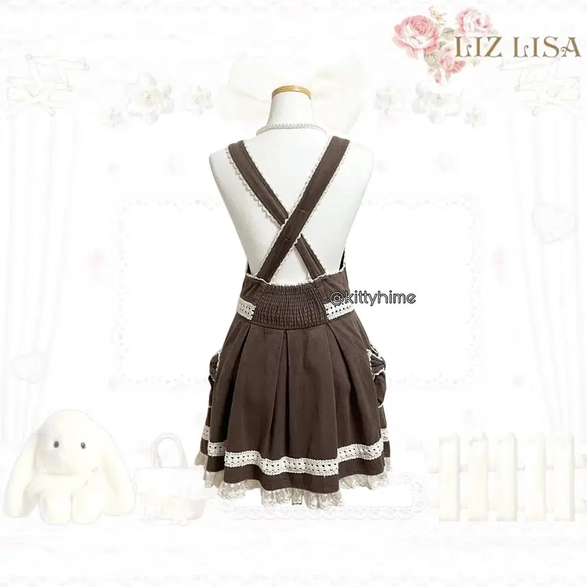 [BUNJANG] Liz Lisa Latte Ribbon Dress / Liz lisa 리즈리사 라떼맛 리본 원피스 라떼갸루 히메갸루 히메카지