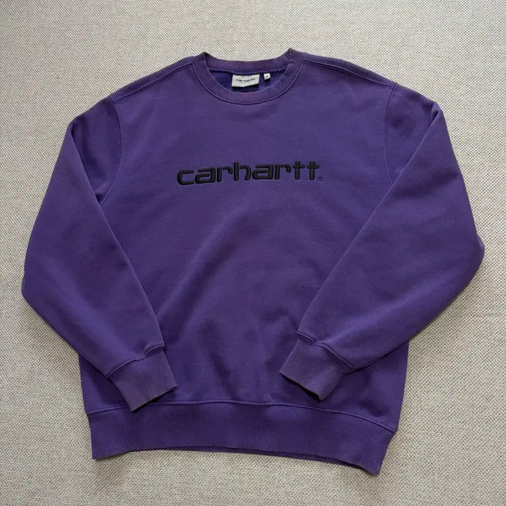 [BUNJANG] Carhartt Spell Out Fleece Sweatshirt / 칼하트 스펠아웃 기모 맨투맨