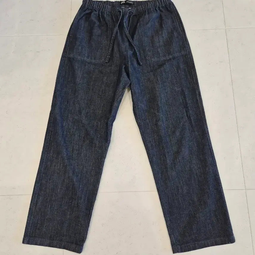 [BUNJANG] ZARA Relaxed Fit Dark Indigo Denim Pants L / [자라] 릴렉스드핏 다크인디고 데님팬츠 L