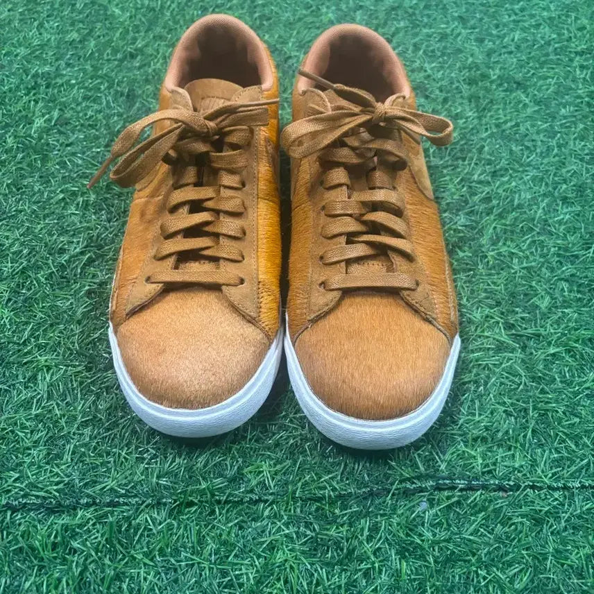 [BUNJANG] Nike Blazer Low Brown Fur Sneakers / (새상급)나이키 블레이져 브라운 털 운동화 스니커즈