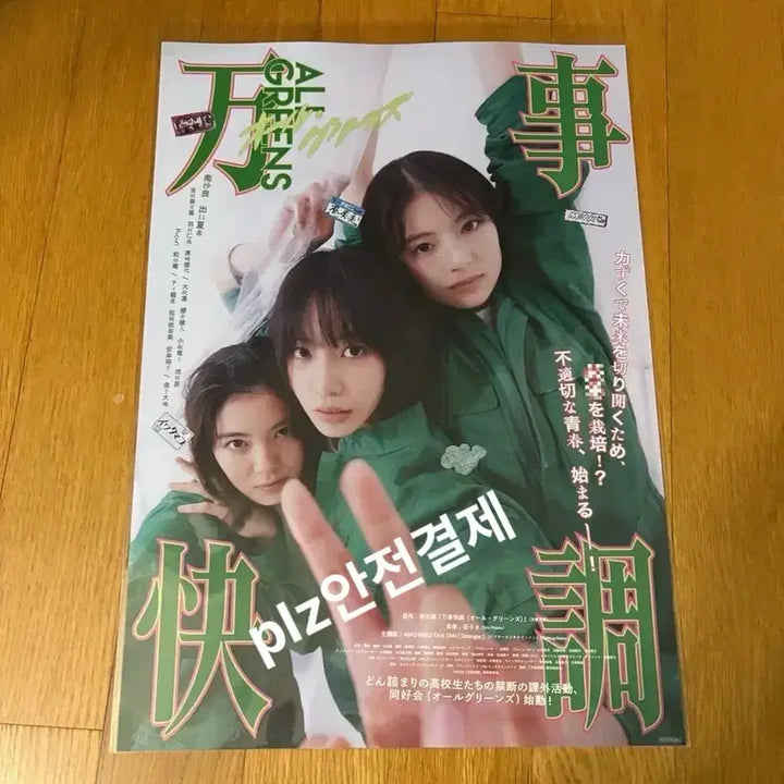 [BUNJANG] All Greens A3 Original Poster / 새상품 당일발송) 올 그린스 A3 오리지널 포스터
