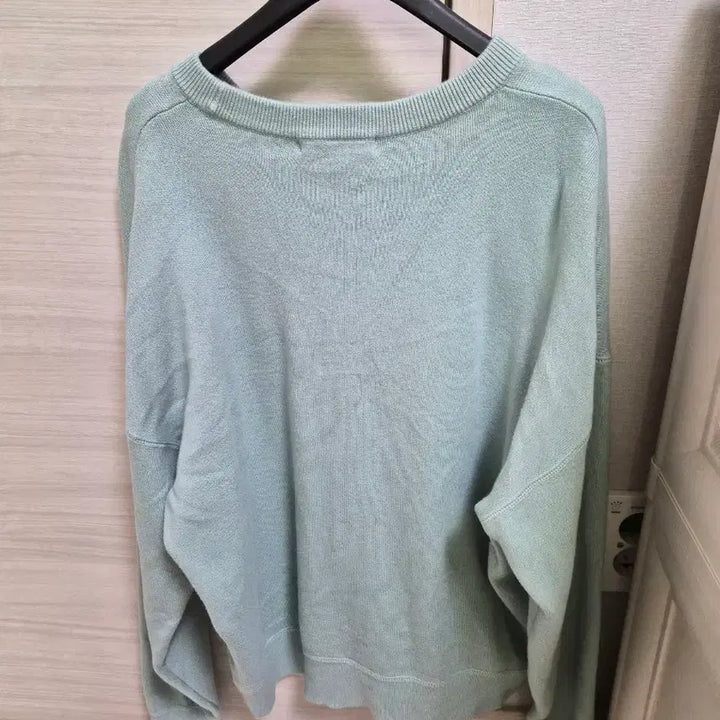 [BUNJANG] Uniqlo Mint Round Neck Knit Sweater / 유니클로 민트색 라운드넥 니트 스웨터