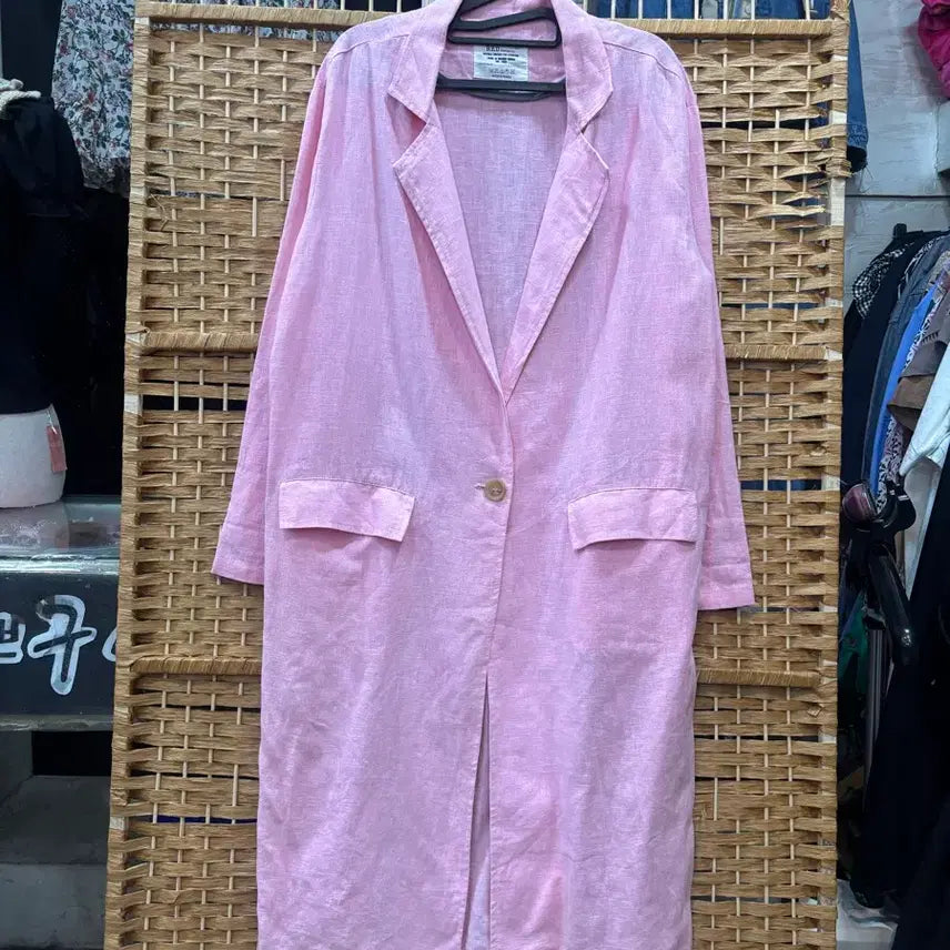 [BUNJANG] Linen Long Jacket / 린넨 롱자켓