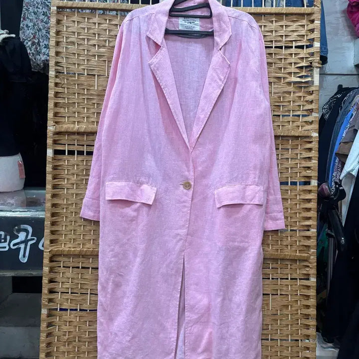 [BUNJANG] Linen Long Jacket / 린넨 롱자켓
