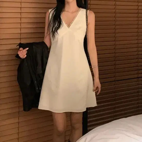 [BUNJANG] Benito Ruen Satin Mini Dress M / 베니토 루엔 새틴 원피스 미니 M