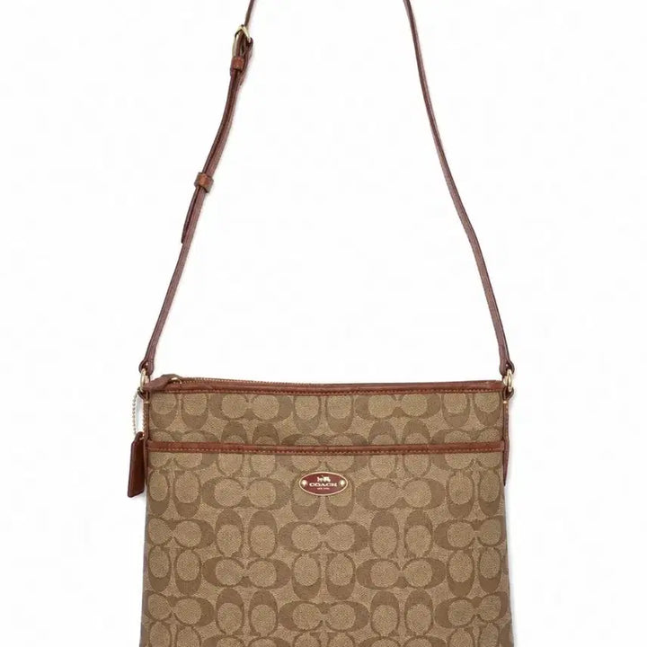 [BUNJANG] Coach Signature Crossbody Bag Brown / 코치 시그니처 크로스백 브라운