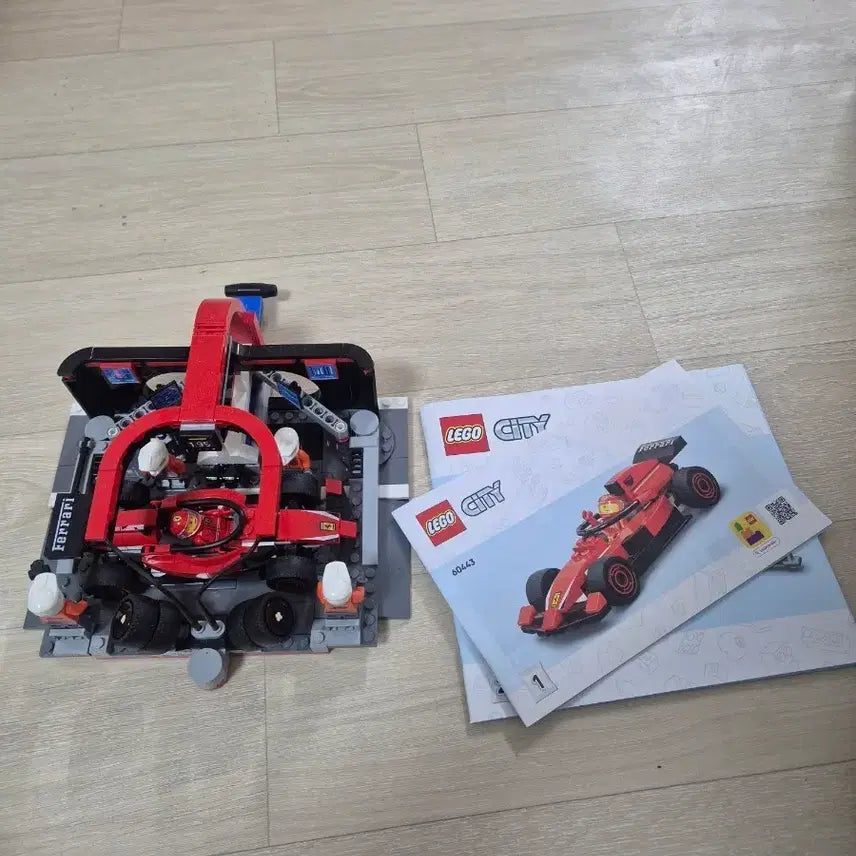 [BUNJANG] LEGO City 60443 F1 Pit Stop Pit Crew Ferrari Car / 레고 시티 60443 f1 피트 스탑 피트 크루 페라리카