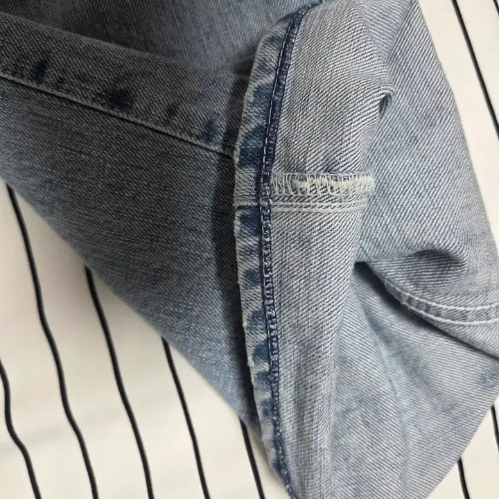 [BUNJANG] Pottery One Washed Wide Denim Light Blue Size 2 / 포터리 와이드데님 라이트블루 2사이즈