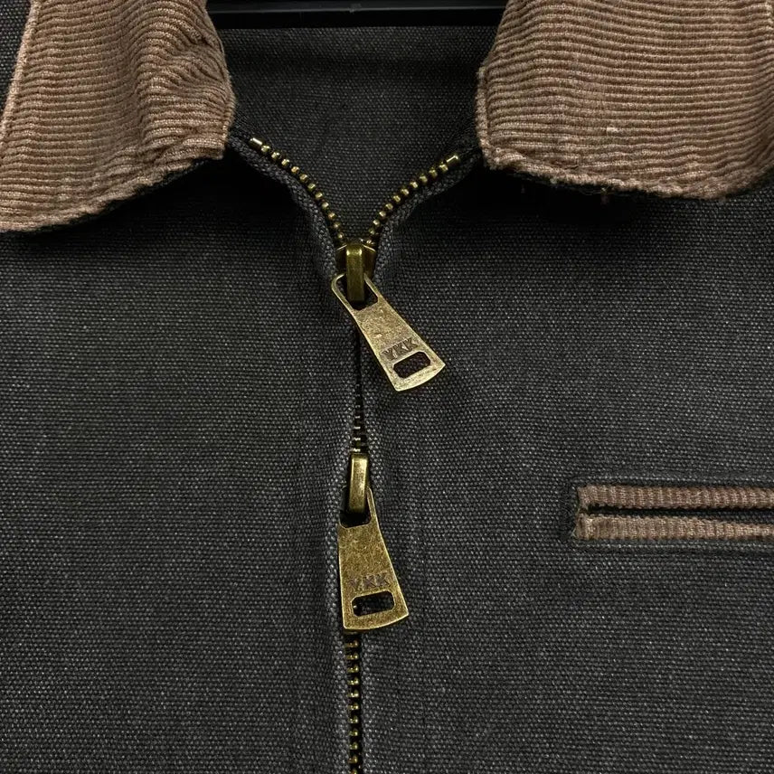 [BUNJANG] La Fille Store Corduroy Collar Work Jacket / 라퍼지스토어 코듀로이카라 워크 자켓