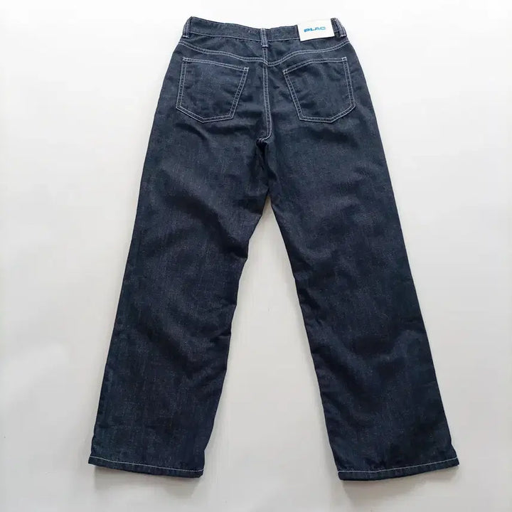 [BUNJANG] Plac Jeans Straight Leg Denim Pants Size 28 / 플랙진 청바지 사이즈28 일자 진청 캐주얼 여자 여성 데님팬츠 B0321