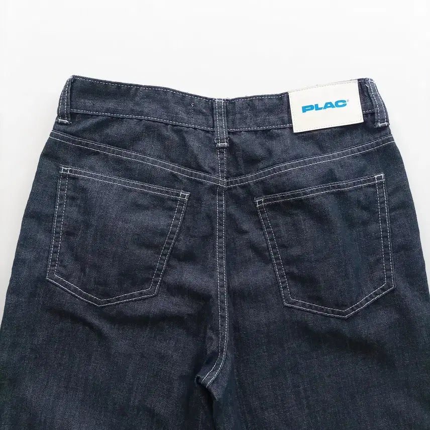 [BUNJANG] Plac Jeans Straight Leg Denim Pants Size 28 / 플랙진 청바지 사이즈28 일자 진청 캐주얼 여자 여성 데님팬츠 B0321