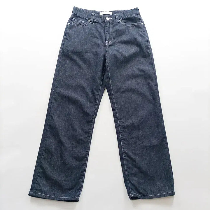 [BUNJANG] Plac Jeans Straight Leg Denim Pants Size 28 / 플랙진 청바지 사이즈28 일자 진청 캐주얼 여자 여성 데님팬츠 B0321