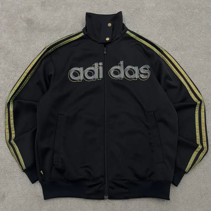 [BUNJANG] Adidas Neck Button Logo Jersey Track Jacket / 95 아디다스 넥버튼 로고 져지 트랙자켓