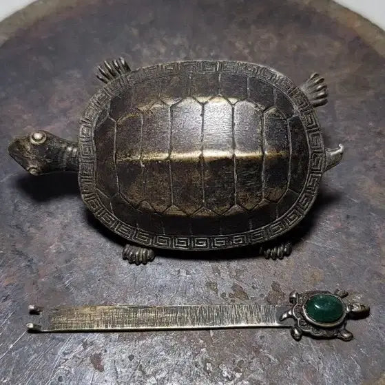[BUNJANG] Brass Turtle Lock (Small) - Rare Folk Item / 황동거북자물쇠(소형)희귀민속품
