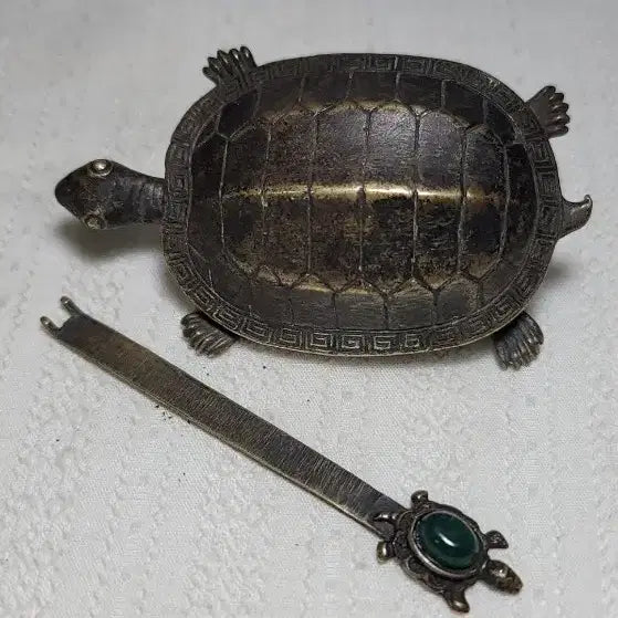 [BUNJANG] Brass Turtle Lock (Small) - Rare Folk Item / 황동거북자물쇠(소형)희귀민속품