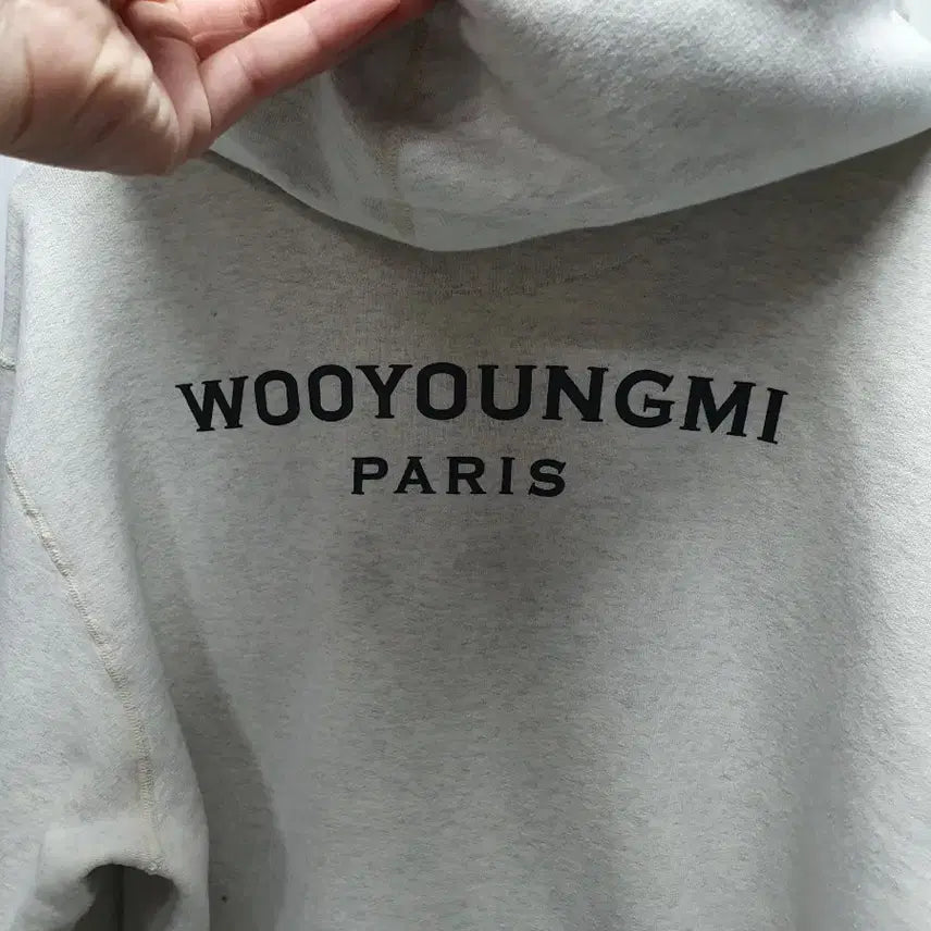 [BUNJANG] Wooyoungmi Back Logo Hooded Zip-Up Jacket Size 105 / 우영미 후드집업 백로고 105