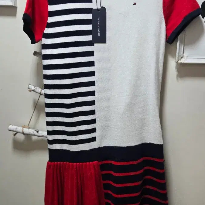 [BUNJANG] Tommy Hilfiger Color-Block Knit Dress / 타미힐피거의 배색 니트 원피스