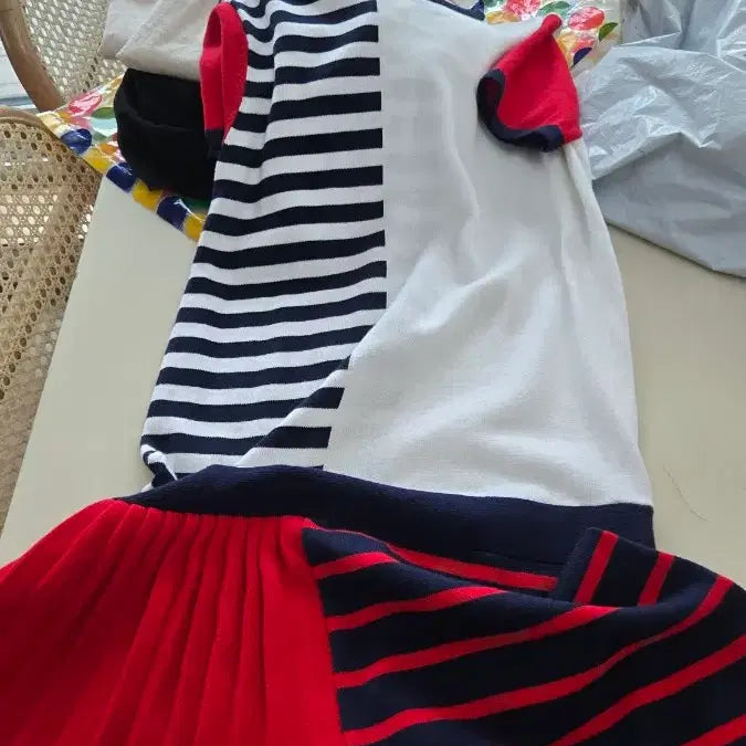 [BUNJANG] Tommy Hilfiger Color-Block Knit Dress / 타미힐피거의 배색 니트 원피스