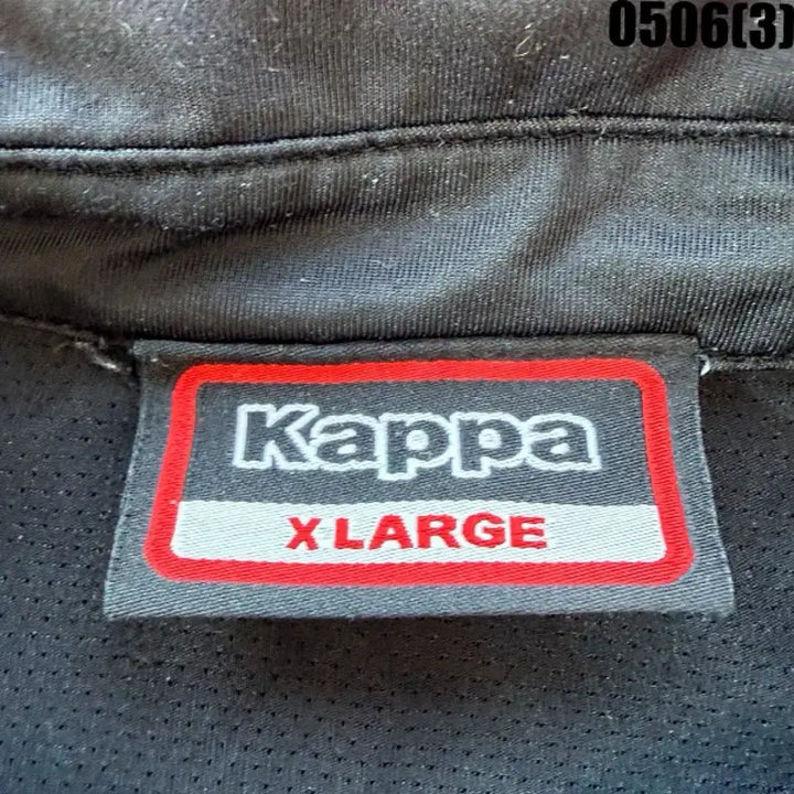 [BUNJANG] Kappa Black Short Sleeve Polo Shirt XL / XL 카파 블랙 반팔 카라티 0506(3)