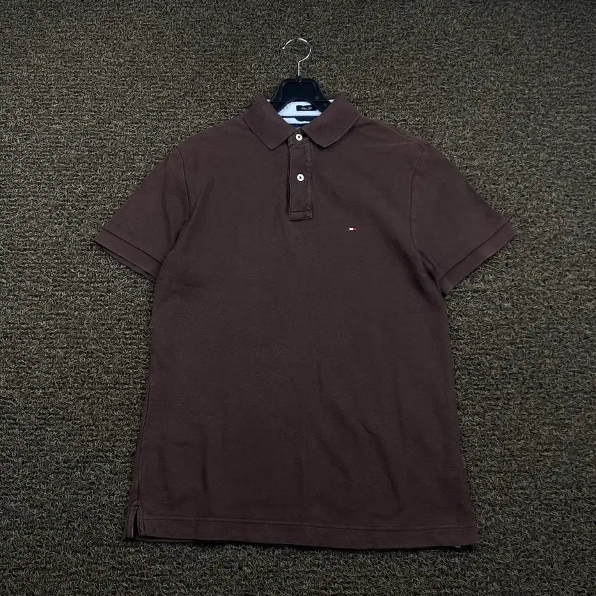 [BUNJANG] Tommy Hilfiger Khaki PK Short Sleeve Polo Shirt / 타미힐피거 카키 pk 반팔 카라티