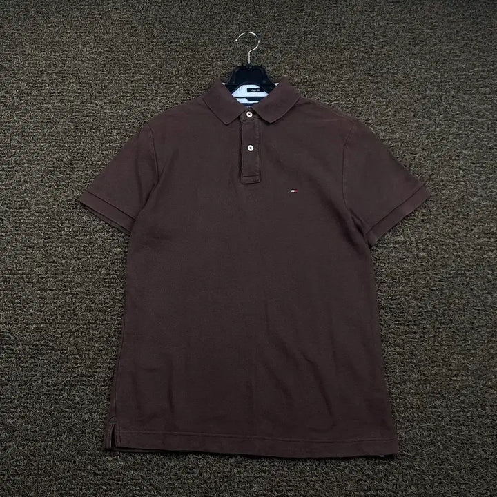 [BUNJANG] Tommy Hilfiger Khaki PK Short Sleeve Polo Shirt / 타미힐피거 카키 pk 반팔 카라티
