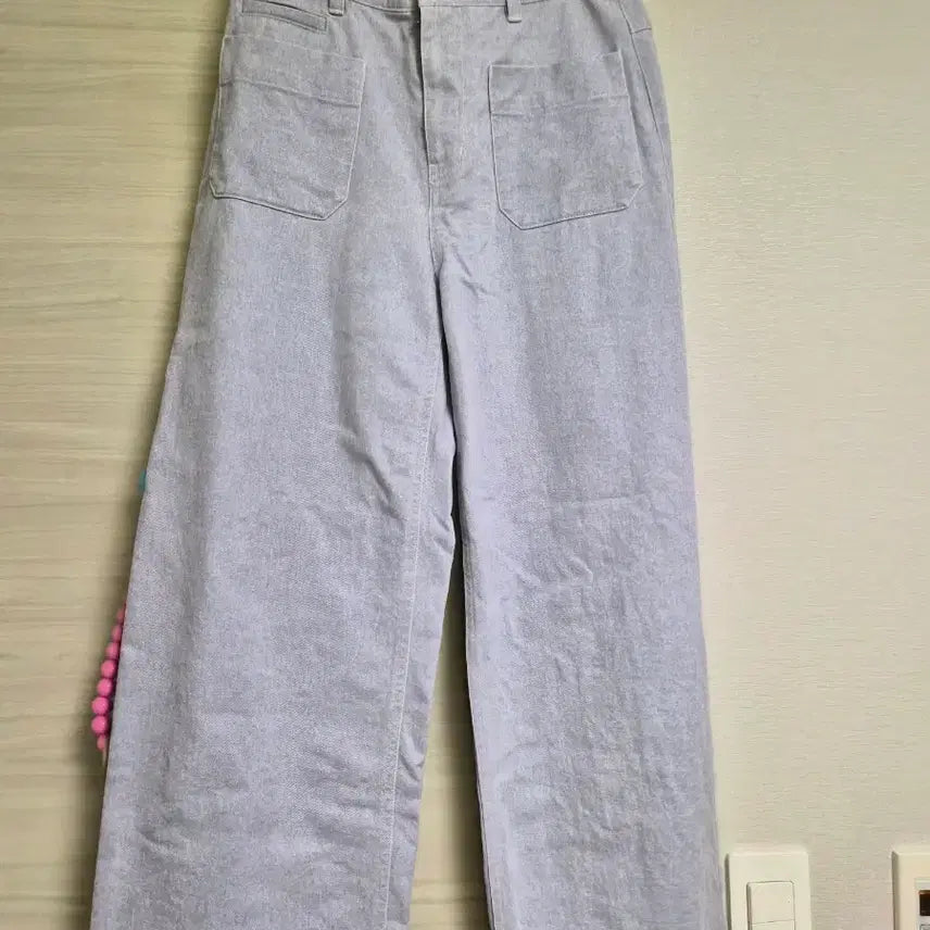 [BUNJANG] Thursday Island Lavender Wide Fit Cotton Pants / 써스데이아일랜드 연보라 팬츠