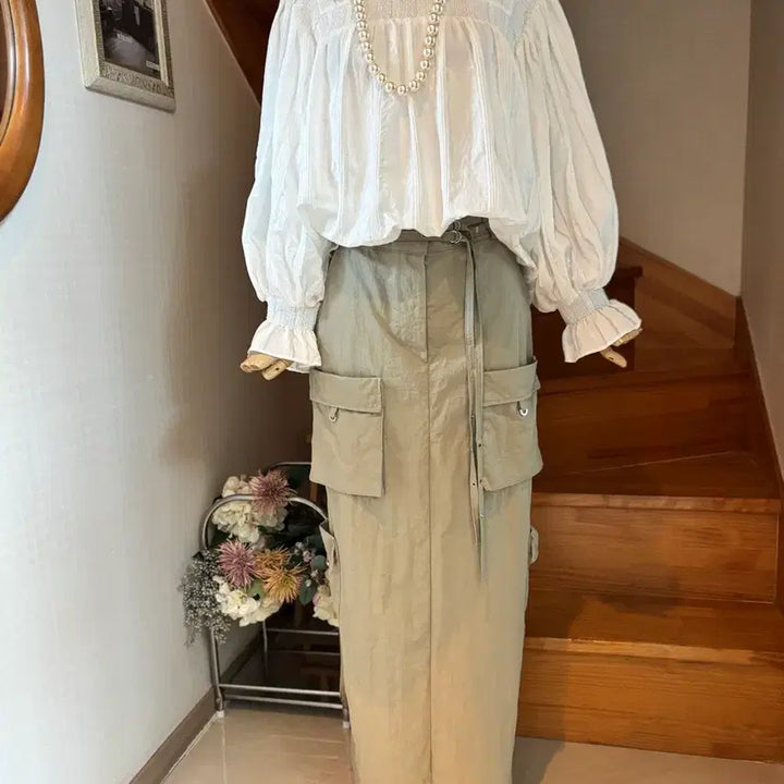 [BUNJANG] Zara White Blouse / 화이트 블라우스. 자라