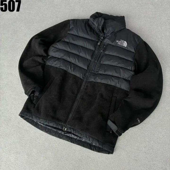 [BUNJANG] The North Face Black 700 Fill Power Puffer Fleece Jacket / 노스페이스 패딩 플리스 자켓 블랙 700 m