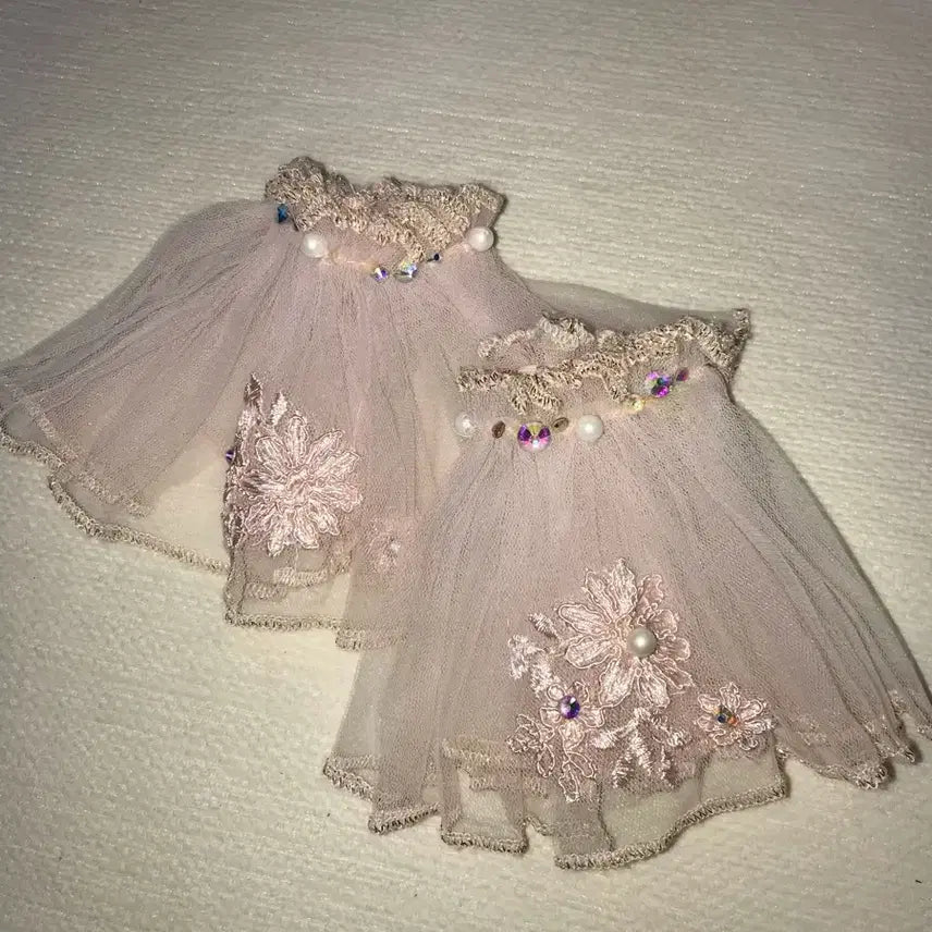 [BUNJANG] Ballet Competition Costume with Hairpieces and Arm Decorations / 발레의상