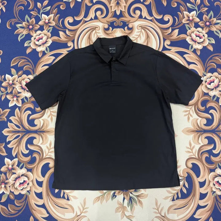 [BUNJANG] Snow Peak Cotton Snap Collar T-Shirt (Black) - Large / (L)스노우피크 Snowpeak 코튼 스냅 카라티셔츠(블랙)