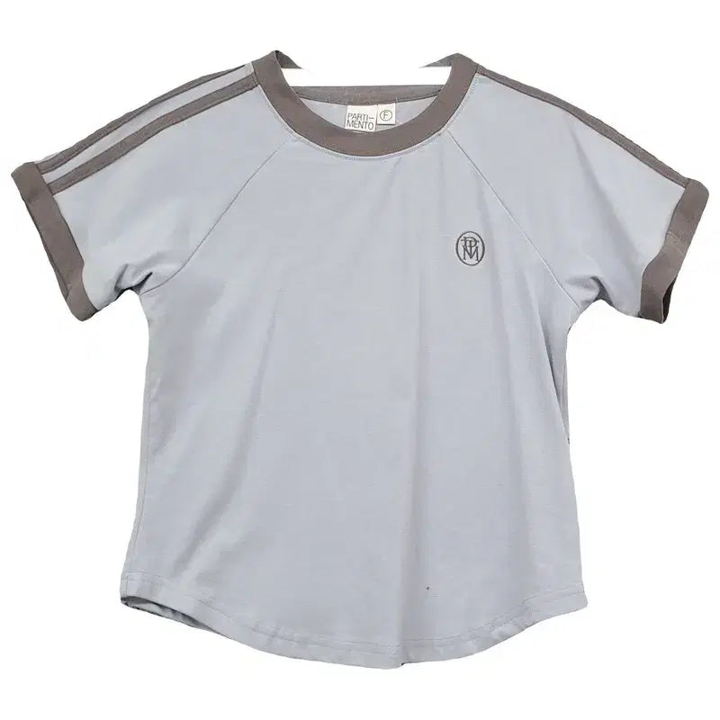 [BUNJANG] Partmento Light Blue Ringer Tee / 파르티멘토 라이트 블루 링거티 반팔티 F