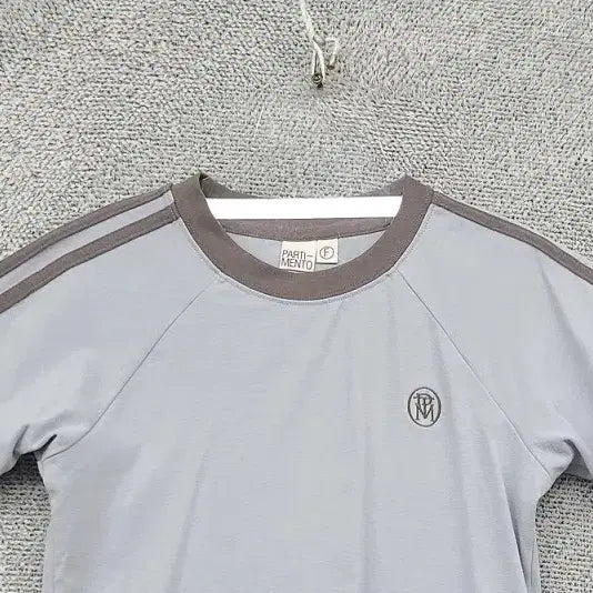 [BUNJANG] Partmento Light Blue Ringer Tee / 파르티멘토 라이트 블루 링거티 반팔티 F