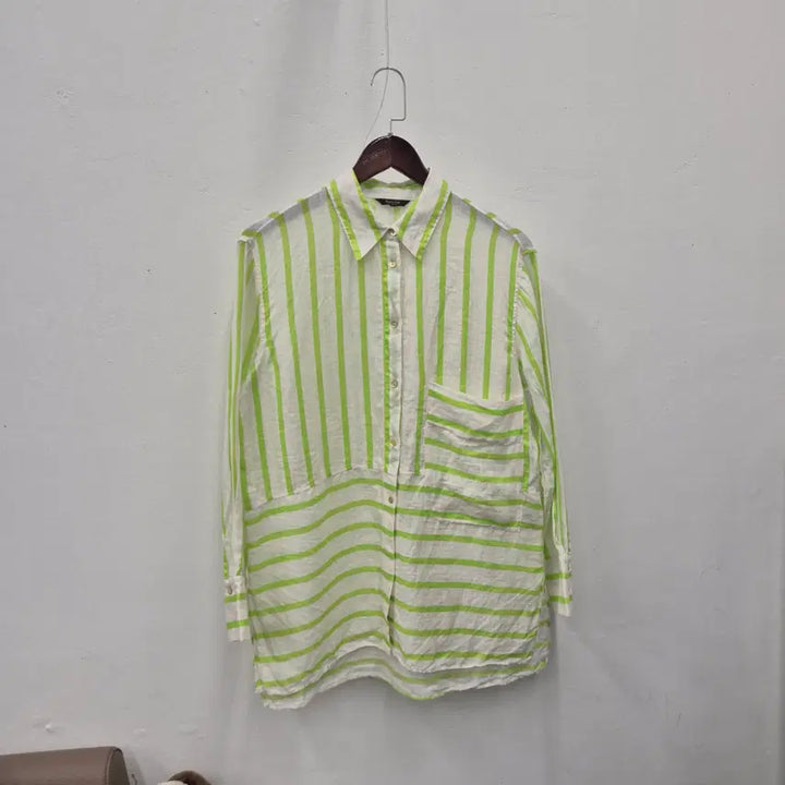 [BUNJANG] Massimo Dutti Striped Linen Shirt (Women&