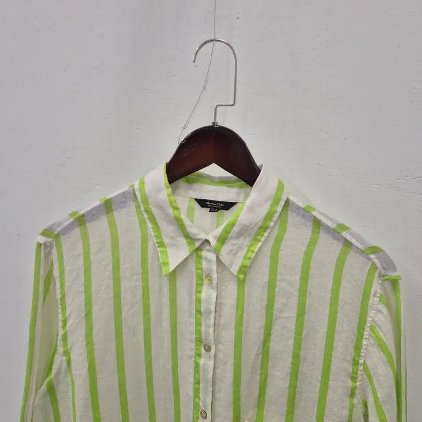 [BUNJANG] Massimo Dutti Striped Linen Shirt (Women&