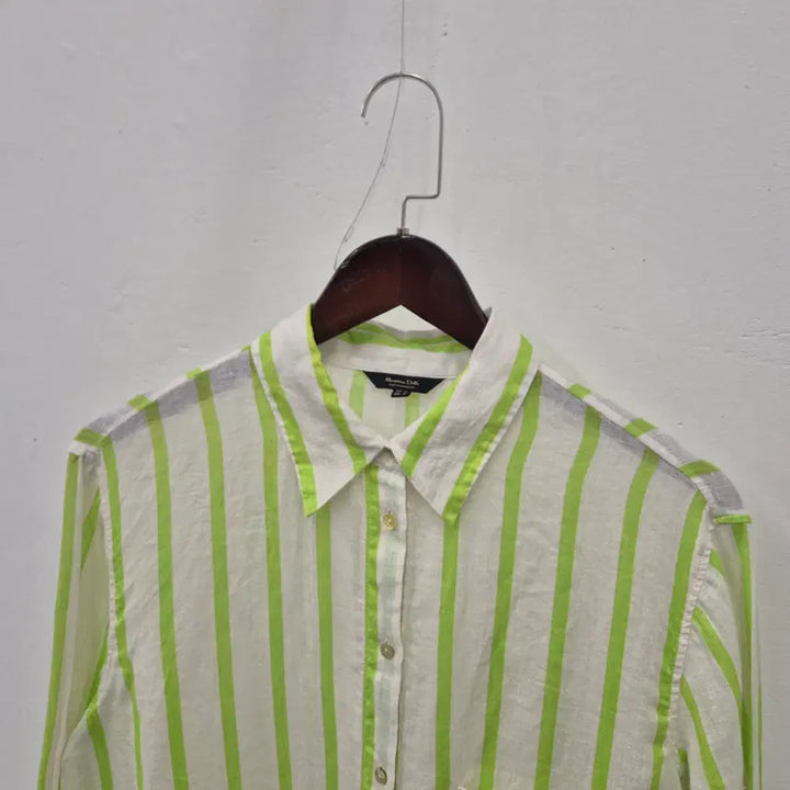 [BUNJANG] Massimo Dutti Striped Linen Shirt (Women&